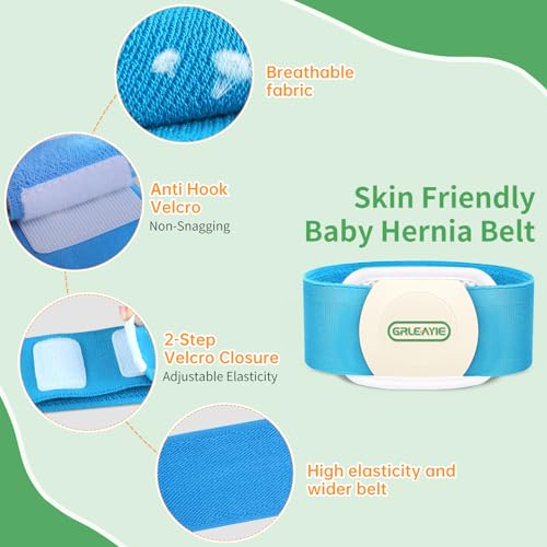 Faja para hernia umbilical para bebé ajustable y transpirable miniatura 2