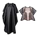 Produktbild Schwarz Haarschnitt Friseurumhänge+Barber Salon Shawl Collar Hair Dye Cape,Salon Hair Dye Pad Haircut Haircut Coloring Accessory.Professionelle wasserabweisend einstellbare Haar Salon Cape