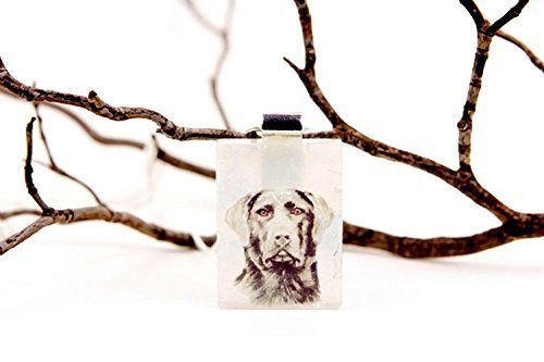 Labrador Retriever Jewelry, Black Lab Pendant With Chain, Dog Lover Gift, Dog Breed Pendant Necklace, Birthday Gift, Girlfriend Gift, Dog Jewelry, Black Lab Art