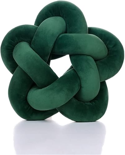 chislim Bolas de almohada, almohada redonda con nudo hecho a mano, almohadas redondas de felpa decorativas para el hogar, para sofá, dormitorio,