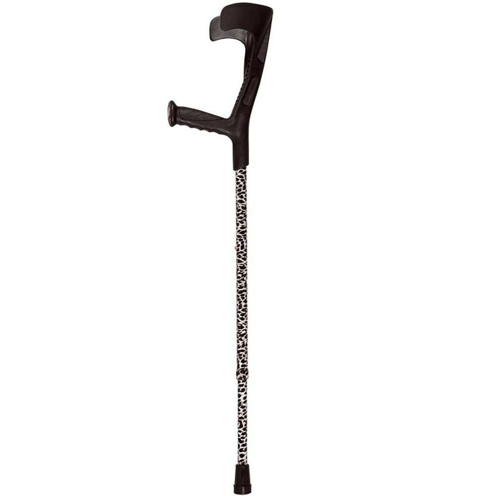 Plegable crutch- plegable funkrutch Animal Print – colourful antebrazo Muleta Animal Print – Muletas para muleta de diversión con antideslizante puntas