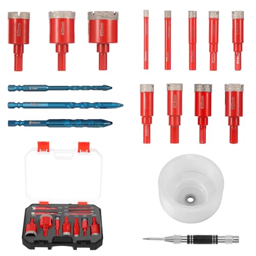 Kit brocas de corona de diamante para azulejo y cerámica miniatura 7