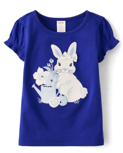 Image of Gymboree Girls' and Toddler Puff Sleeve Embroidered T-Shirt