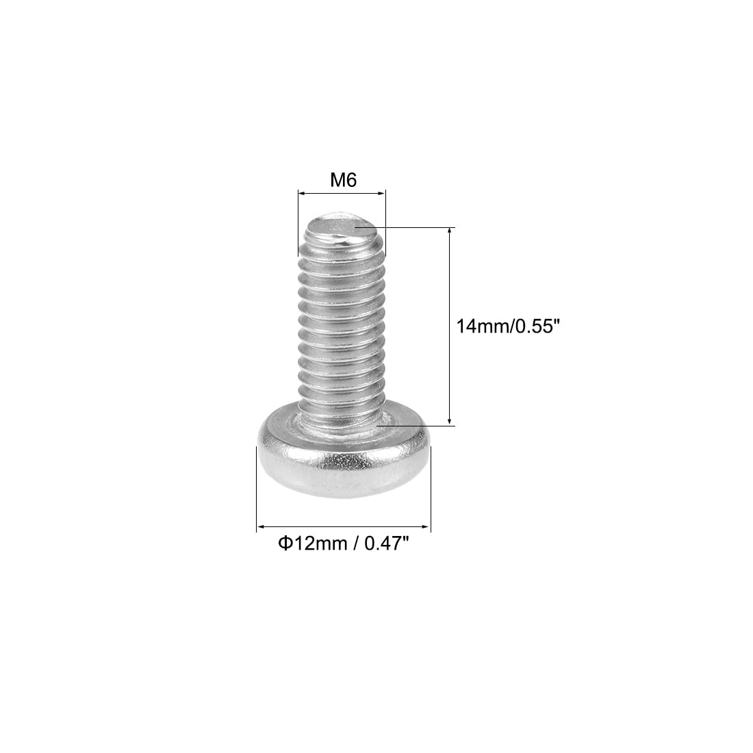 Viti Testa Tonda Phillips In Acciaio Inox A2 - M6 X 14 Mm, Confezione Da 25. Ideali Per Meccanica E Fai-da-te!