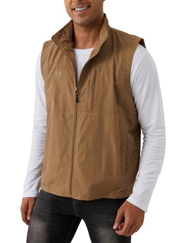 Gihuo Men's Fishing Vest Utility Vest Casual Outdoor Quick Dry Safari Travel Golf Vest Work Vest4