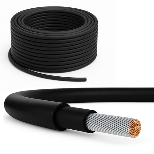PremiumX Kabel solarny 30 m, 6 mm², H1Z2Z2-K, 1500 V DC, cynkowana miedź, odporna na działanie promieni UV i elastyczny, przewód solarny PV do instalacji solarnej, modułu, falownika, czarny