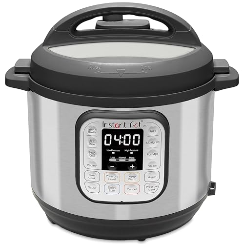 Image of Instant Pot Duo V2 7-In-1 Electric Outer Lid Pressure Cooker, 6 Qt, 1000 W, Brushed Stainless Steel /Black, 220-240V, Inner Pot, 5.7 liter