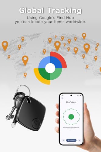 Image of Android Compatible Smart Tracker Tag- Tracker Tags for Android Phones, Supports Google Find My Device, 2026 New Model (2, White)