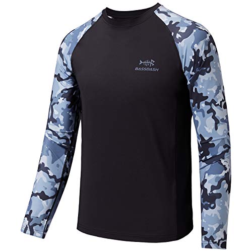 Chemise de pêche jeunesse Bassdash UPF50+ camouflage manches longues