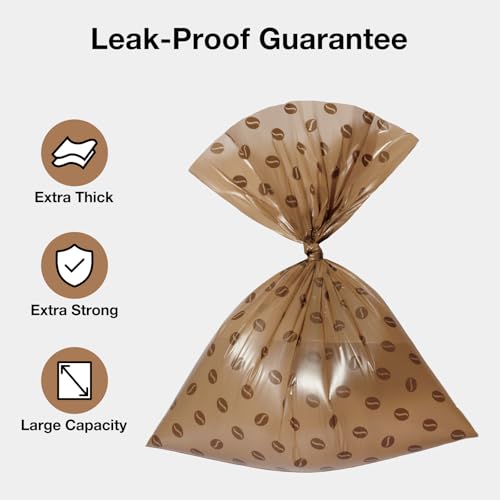 Image of VETRESKA Dog Poop Bags, 540 Count Coffee Scented Waste Bags | Leak Proof, Extra Thick, 9 inch x 13 inch Large Dog Pet Bags for Dogs and Cats - (36 Rolls)