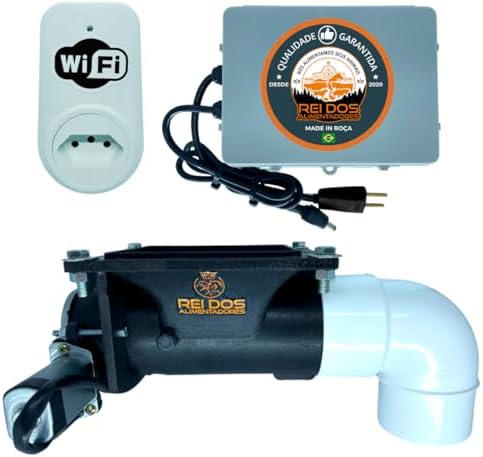 Mecanismo Dosador de Ração com Timer WiFi Plug para Cachorro Alim...