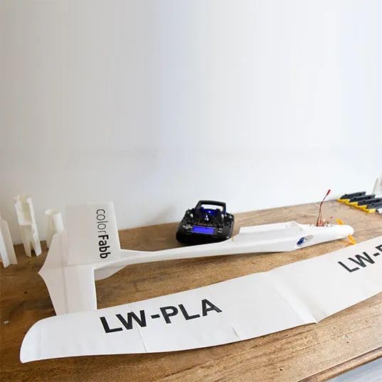 colorFabb Lw-pla Natural Filamento para impresora 3D, 1,75 mm de diámetro, Bobina de 2200 g, Material ligero, Ideal para aviones RC, Acabado mate