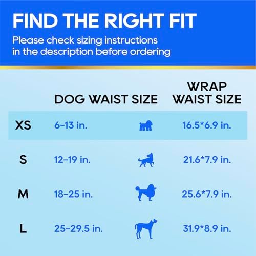 HONEY CARE All-Absorb A27 Male Dog Wrap, 50 Count, Extra Small - 2