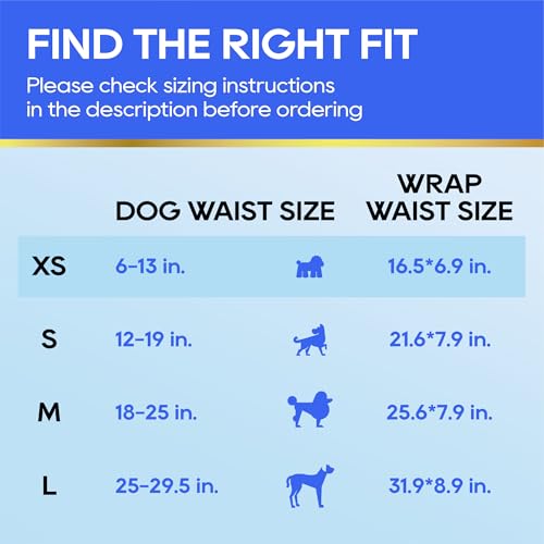 HONEY CARE All-Absorb A27 Male Dog Wrap, 50 Count, Extra Small