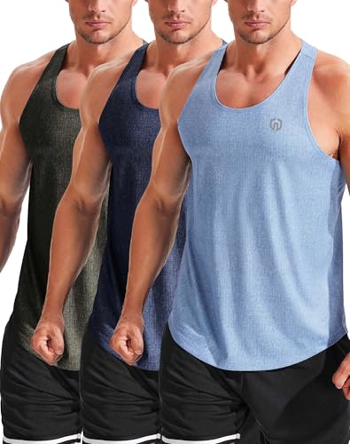 NELEUS Men's Workout Running Tank Top Sleeveless Gym Athletic Shirts