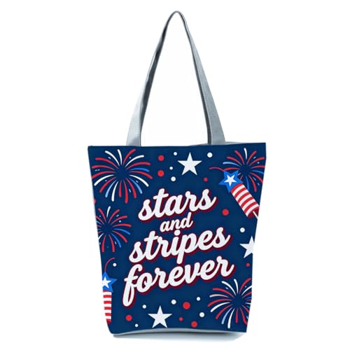 Bolso Tote con Estampado Patriótico para Mujer miniatura 1