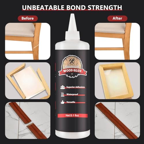 wood glue strongest glue for woodworking waterproof clear wood glue for furniture heavy duty interior amp exterior furniture glue for crafts furniture baseboard cabinets door 150g