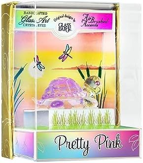 Glass Baron Keepsake Box: Turtle 'Pretty Pink' Figurine image 4