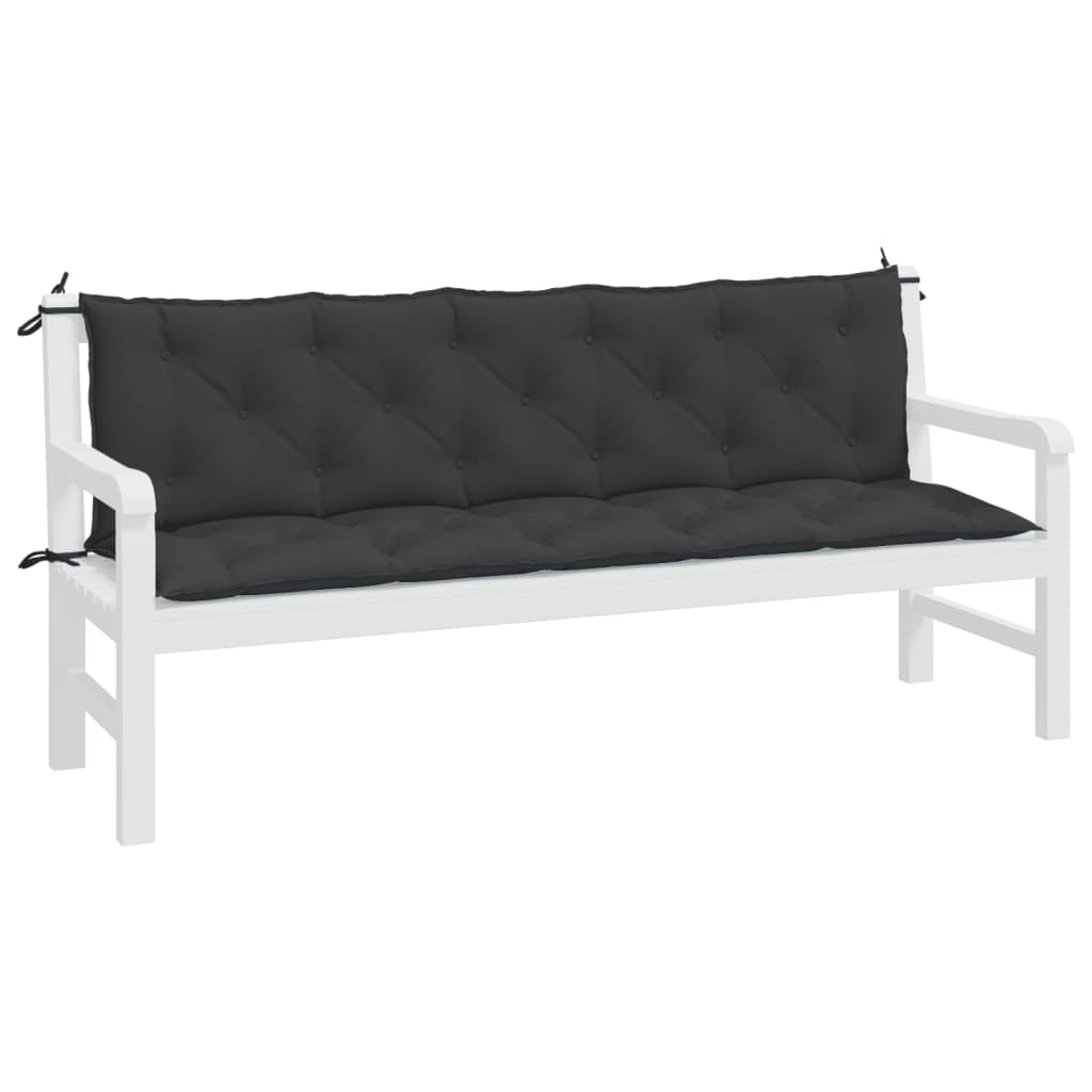 LAPOOH 361723 - Cuscini da giardino in tessuto Oxford nero 180 x 50 x 7 cm, cuscini per esterni da giardino, cuscini per pallet, cuscini esterni, cuscini per divano esterno, cuscini per pavimento