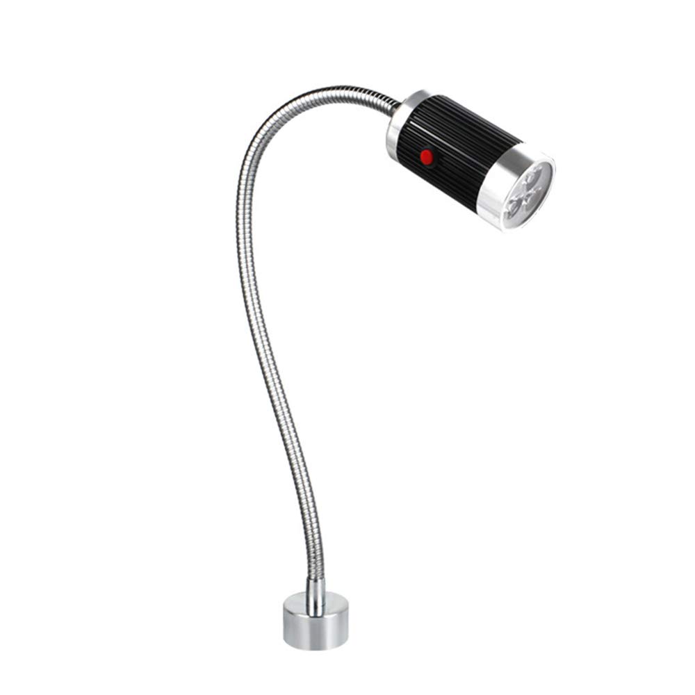 6 W, 24 V, lampa robocza LED ze stopu aluminium, obracana o 360°, lampa narzędziowa z przełącznikiem, mocna podstawa magnetyczna, do oświetlenia przemysłowego