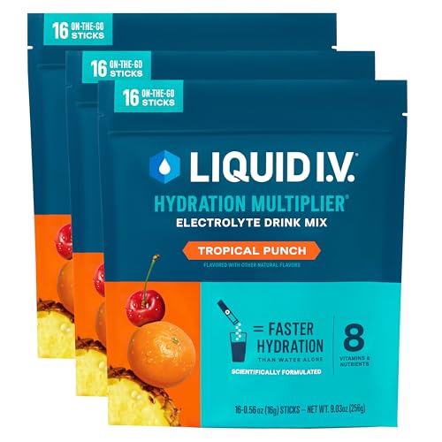Image of Liquid I.V. Hydration Electrolytes, Tropical Punch, 48 Count