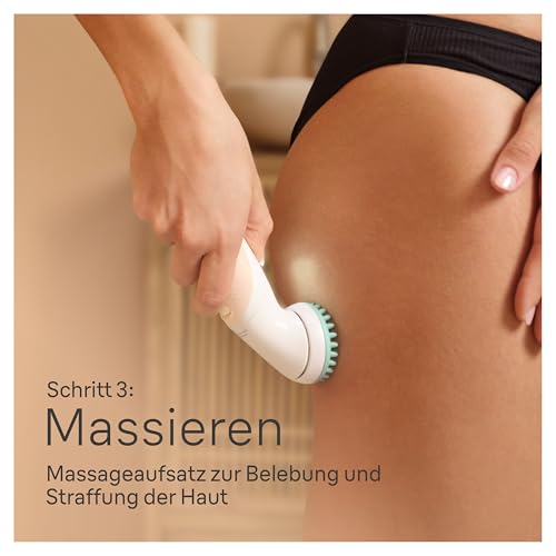 Braun Silk-épil 9 Flex SkinSpa Epilierer Damen, All-in-One Set, Haarentferner für Langanhaltende Haarentfernung, Ladyshaver, Gesichtshaarentferner, Wasserdicht, Made in Germany, 9-681 3D, Weiß/Gold 6