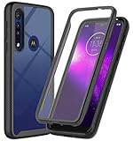 ONOLA Designed for Moto G8 Play Case, Moto One Macro Case (2019),Three Defense Built-in Screen Protector Crystal Clear Full Body Shockproof Slim Fit Cover for Motorola Moto G8 Play Phone