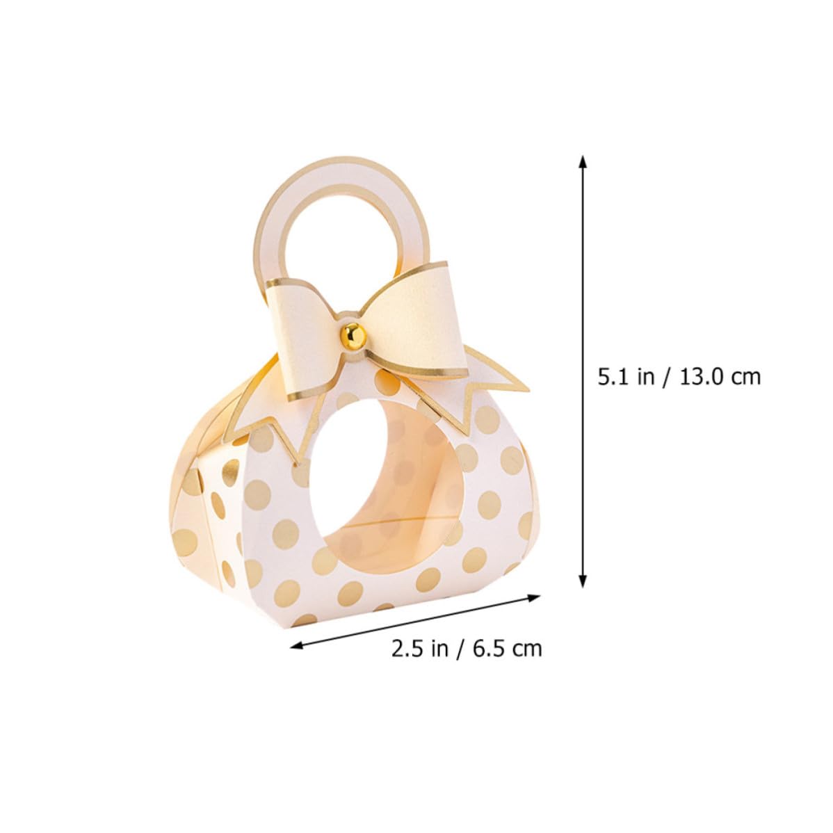 GALPADA Souvenirbox mit Griff und Transparentem Fenster aus Papier mit Schleife Kreative Süßigkeitenverpackung 50 Stück Leichte Geschenkbox mit Schleife für Hochzeiten und Bankette