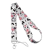 MYOSPARK animals Gift Funny animals Printed Lanyard Keychain ID Badge Holder animals Lover Gifts (cow ID)