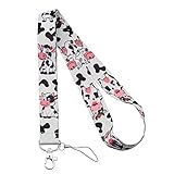 MYOSPARK Animals Gift Funny Animals Printed Lanyard Keychain ID Badge Holder Animals Lover Gifts (Cow ID)