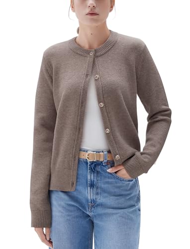 10 Best Cashmere Cardigans for Women That Elevate Any Outfit 7 SUUKSESS Women Chunky Cashmere Blend Cardigan Sweater