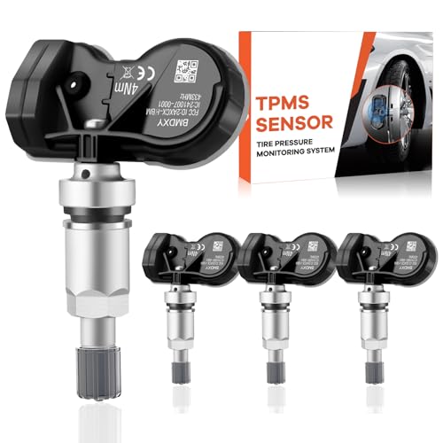 GEAREVER Reifendrucksensor Multiprotokoll TPMS Sensor RDKS kompatibel mit BMW 1 2 3 4 5 6 7 8 er M1 bis M6 X1 bis X7 Z4 für fast alle Modelle 36236781847 36236779490 36106790054 36106856209, 4 Stück