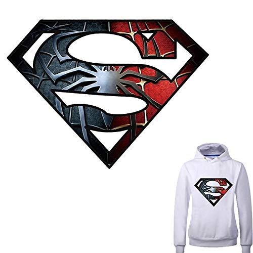 SMARTBUYER :New Spider-Man Superman Patch Heat Transfer Iron on Patches for Clothing Easy DIY Decoration on Chest of Clothes A-Level Washable