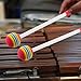 Jiozermi 2 Pcs Drum Mallet 8.3 Inches Length, Wool Felt Drum Stick, Anti-slip Bass Percussion Sticks, Instrument Band Accessory Part for Drums Snare Drums