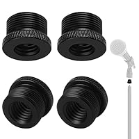 Mikrofonständer Adapter 4 Stück 5/8 Männlich auf 3/8 Weiblich und 5/8 Männlich auf 1/4 Weiblich Mikrofon Gewinde Adapter Aluminium Stativschraube Adapter für Mikrofonständer Stative Kugelkopf