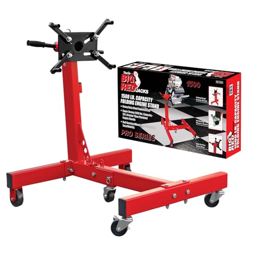 Big RED Steel Rotating Engine Motor Stand with Foldable...