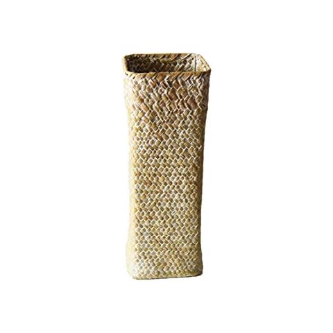NIUXICH Handmade Rattan Flower Basket Cover