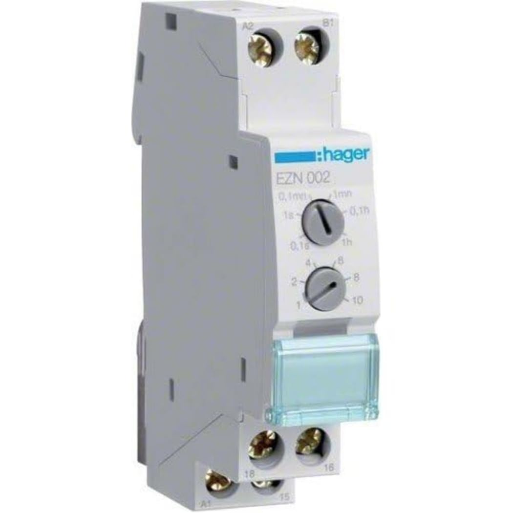 Hager – EZN002 – RELAY Timer with Delay to switch 10 a, Ac/Dc