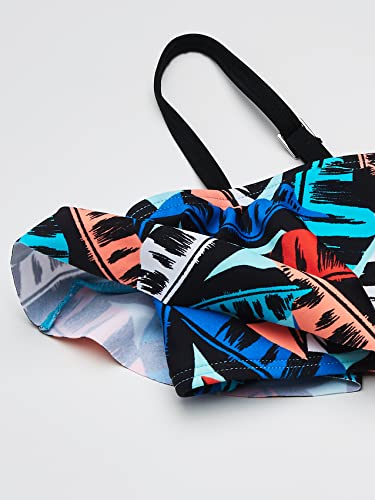 Kanu Surf Girls' Karlie Flounce Bikini Beach Sport 2 Piece Swimsuit, Maya Blue, 62