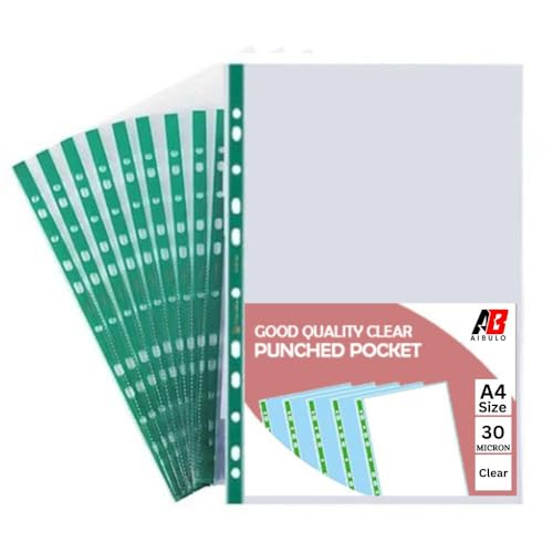 A4 Crystal Clear Poly Pockets - Durable Plastic Wallets for Folders, Filing, and Sleeves - Top Opening, Heavy Duty Design (50)