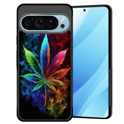 Coque Pixel 10 Pro XL ultra fine et antichoc en TPU souple motif feuille