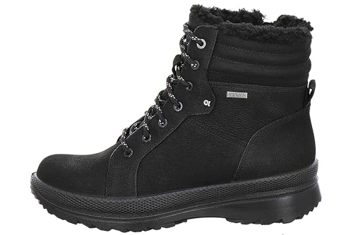 Grandes chaussures femme noires Jomos Canada Boots bottines cuir