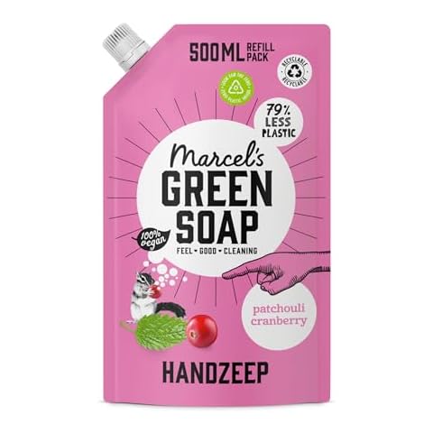 Marcel's Green Soap Hand Soap Refill Patchouli & Cranberry Cover