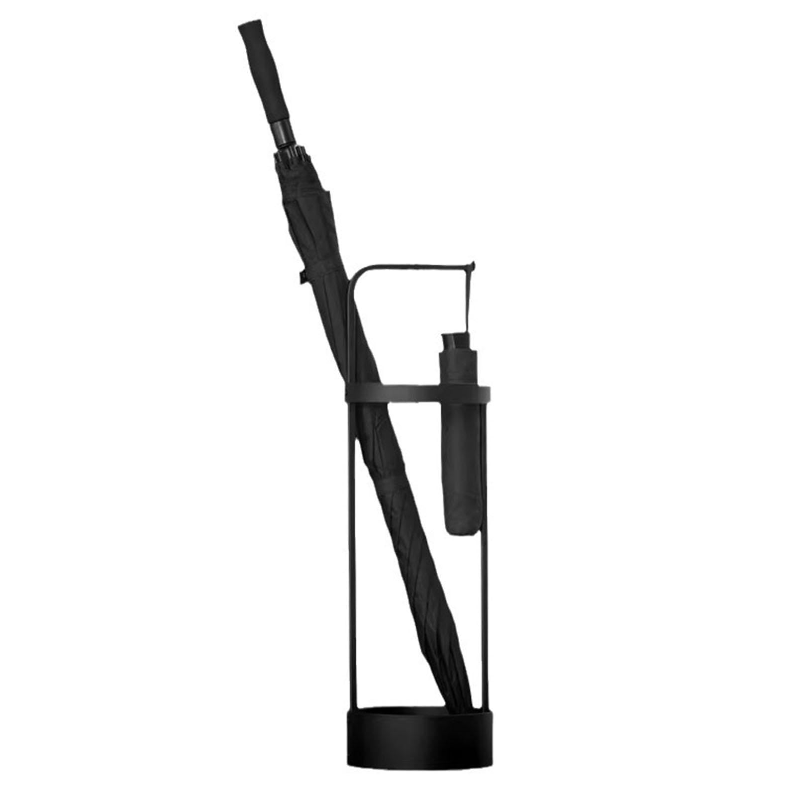 Schirmständer Aus Metall - Aufbewahrung Für 11 Schirme Mit Abtropfschale