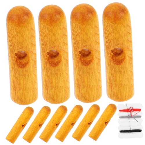 Abaodam 10 Stück Holz Regenschirm Schwanzperlen Ersatzteile für Faltbare Regen Sonnenschirme Reparatur Zubehör Einfache Anbringung Langlebig