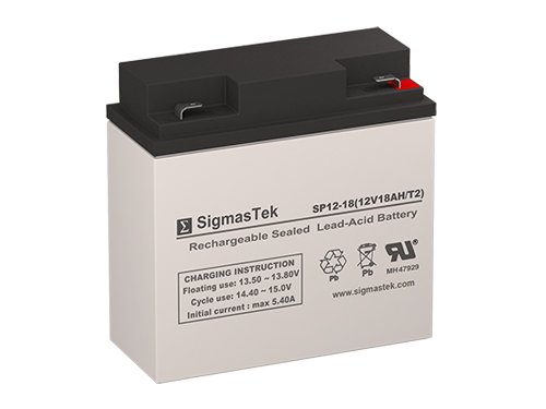 SP12-18 T2-12V 18AH F2 SLA Battery - Replaces: Power Sonic PS-12180-F2, Universal Power UB12180 (40648), B&B Battery EVP20-12-F2, EP17-12-F2, BP17-12-F2, Power Sonic PS-12180-F2