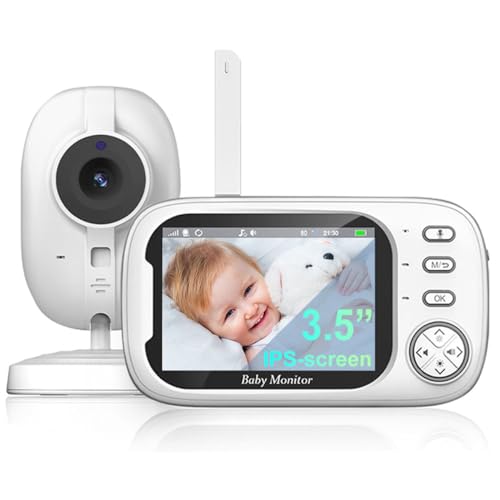 Dacdyi Babá Eletronica, 3.5' HD 720P Bebê Câmera com Tela, 2.4GHz Tecnologia Sem Fio, Áudio Bidirecional, Monitoramento Temperatura, Visão Noturna, Zoom Digital, Detecção De Som Vox Actualizar VB603