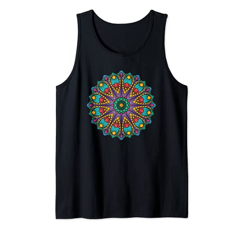 Mandala Méditation Zen Mantra Bouddhisme Spirituel Débardeur