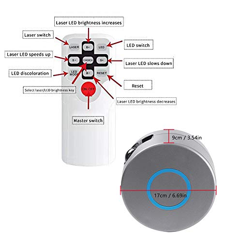DECDEAL Star Projector Night Light Galaxy Projector com LED Nebula Cloud colorido Starry Sky Projeto