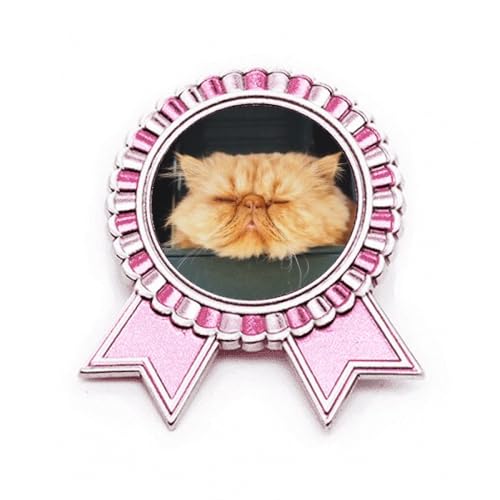 Broche chat jaune en métal taille M pour accessoiriser vos vêtements